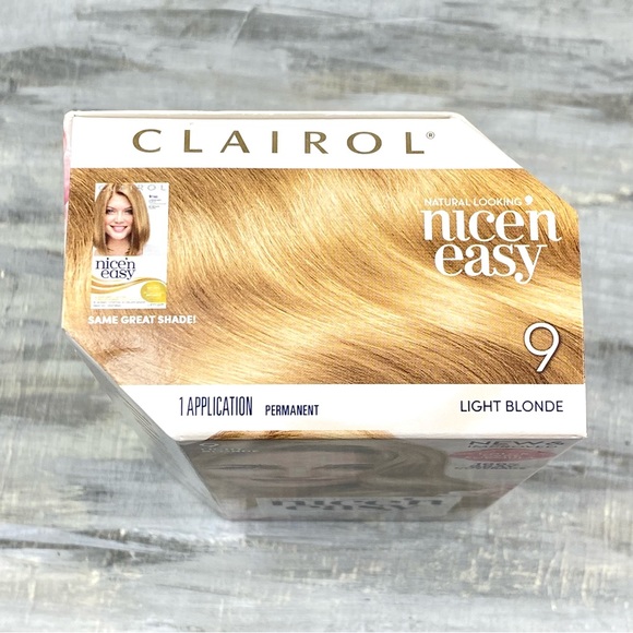 NWT Clairol Nice ‘n Easy 9 Light Blonde Permanent Hair Color Gray Coverage NIB - Picture 5 of 10